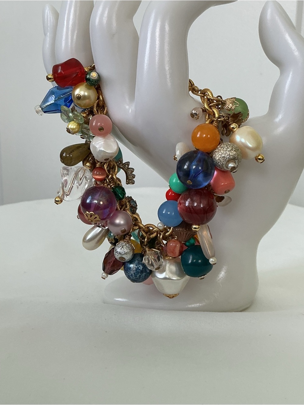 Vintage Cluster Cha Cha Beaded Bracelet